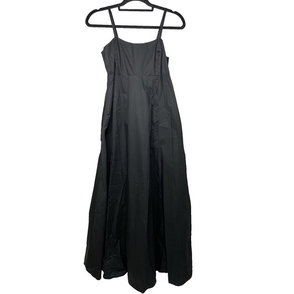 Xirena Women's Small Maxi Dress Black A-Line Pockets 100% Cotton Boho Modern - Picture 1 of 5